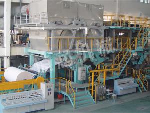 Crescent toilet paper machine